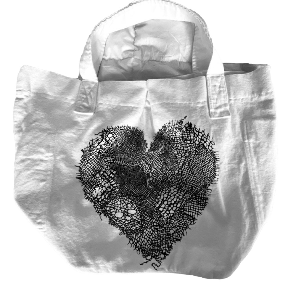 New Lauren Moshi Lace Skull Tote